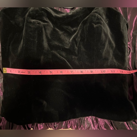 Vintage Laura Ashley Velvet Top Dress | Made in UK | Purple | Floral | A07 - Picture 8 of 10